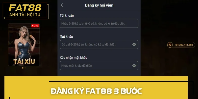 đăng ký 3 bước